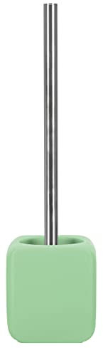 Kleine Wolke 5066617856 Cubic WC-Bürstenhalter, Steinzeug, distel, 11 x 11 x 38 cm