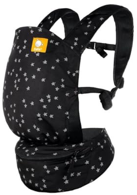 Tula Lite Babytrage und Babytrage-Tasche in Einem, Leicht Kompakt Ergonomisch, Bauchtrage Rückentrage Reise Babytrage, Discover