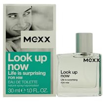 Mexx Look Up Now For Him – Eau de Toilette Natural Spray – Maritimes, fruchtiges Herren Parfüm mit Birne und aquatischen Akkorden – 1 er Pack (1 x 30ml)
