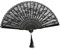ROSENICE Hand Held Fans Folding Fan Spanish Victorian Hand Fan for Wedding Party(Black)