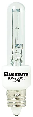 Bulbrite KX60CL/MC Mini-Candelabra Screw Base (E11) Light Bulb, 1 Count (Pack of 1), Clear
