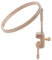 Elbesee 20 cm Wood Hoop with Table clamp 8, Brown, 34 x 30 x 22 cm