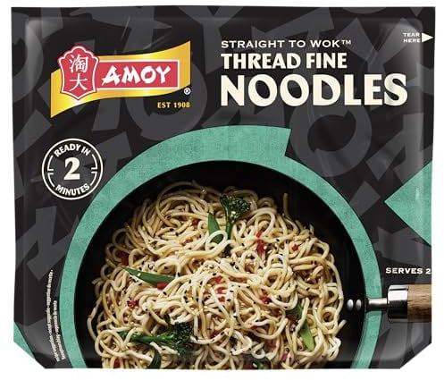 Amoy Straight To Wok Thread Fine Noodles, 2 x 150g