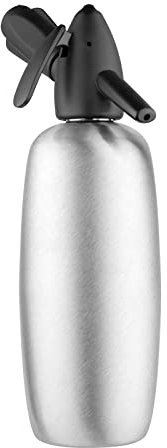 Liss Sifone Seltz Sifone per Soda e Acqua Frizzante 3421 (1 litro, Acciaio Inox, 1 Cartuccia, 9 Bar, Argento)