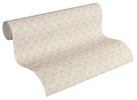 A.S. Création Vliestapete Urban Life Tapete Ethno Look 10,05 m x 0,53 m beige metallic Made in Germany 327104 32710-4
