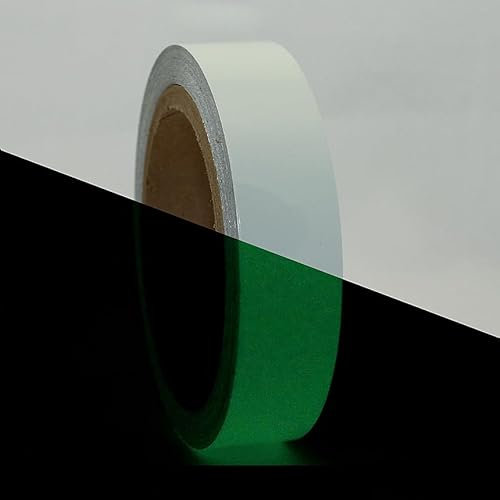 JVCC GLW Glow in the Dark Tape: 1 in. x 30 ft. (Luminescent Lime Green) by J.V. Converting
