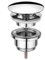 Cornat T317402 Vanne d'écoulement Permanent 1 1/4'', chromé, Multicolore