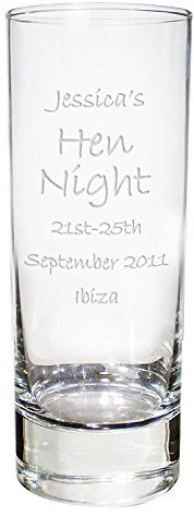 Personalised Engraved Shot Glass Gift