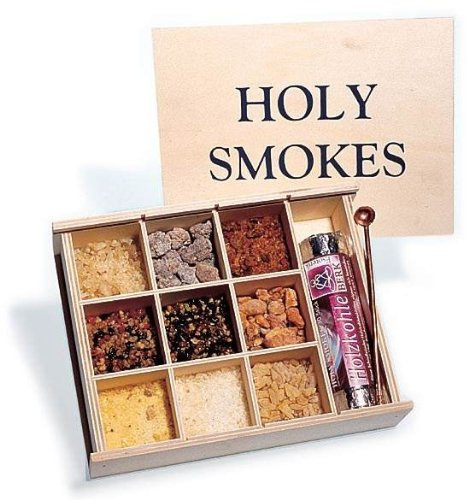 Berk Holy Smokes Geschenkset Räucherkiste ✿ 9 edle Weihrauchsorten ✿ mit Räucherkohle, Kupferlöffel und Anleitung ✿ Edler Duft für Ihr Zuhause