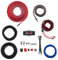 DS18 AMPKIT8 Gauge Amp Kit Amplifier Install Wiring 8 Ga Pro Installation Cables, 3500W (8 Gauge) Installation Kit for Car Audio Amplifiers