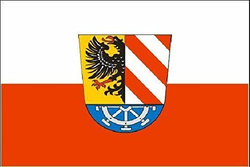 U24 Aufkleber Landkreis Nürnberger Land Flagge Fahne 8 x 5 cm Autoaufkleber Sticker