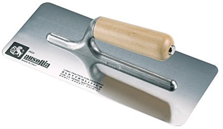 AUSONIA - 42161 GLÄTTEKELLE FÜR STUCK AUS EDELSTAHL 24X10 MIT ABGERUNDETEN KANTEN, IDEAL ZUM POLIEREN VON MARMORHALTIGEM MATERIAL ODER VENEZIANISCHEM STUCK