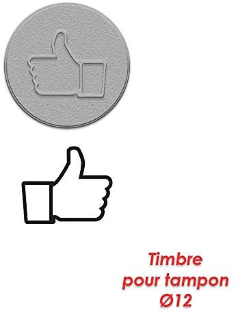 Motiv für Stempel „Like“ / Daumen hoch, Durchmesser 12 mm