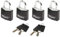 Master Lock 9120EURQBLKNOP Vorhängeschlösser mit Schlüssel2 mm Schwarz