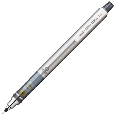 uni Kuru Toga Porte-mine standard 0,3 mm Argent (M34501P.26)