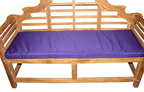 Olive Grove Gartenmöbel-Auflage - Auflage für 3-Sitzer-Gartenbank in Violett