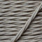 Art Deco Emporium 1 Meter Length Vintage Styled British Clean Linen Effect Coloured Cloth Covered Braided Twist Flex - Electric Cable 3 Core; Electrical Wire 3Amp; Lighting Lead 0.50mm