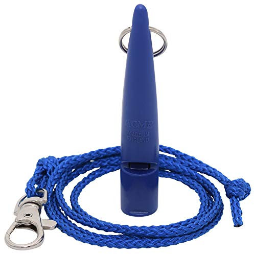ACME Hundepfeife No. 210,5 + GRATIS Pfeifenband | Hörbar für alle Hund - laut und weitreichend | Für professionelles Rückruf Hundetraining (Baltic Blue)