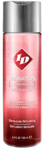 ID Lubricants ID Sensation Personal Lubricant Bottle, Translucent, 4.4 Fl Oz