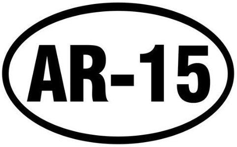 INDIGOS UG Auto Aufkleber AR-15 Automatic Rifle 139mmX88mm