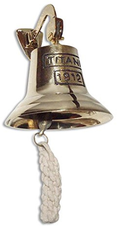 zeitzone Cloche de bateau Titanic en laiton 19 cm