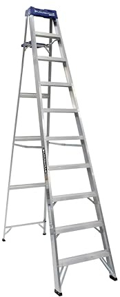 Louisville Ladder 10-Foot Aluminium Step Ladder with Tool Tray, 250-Pound Load Capacity, Type I, AS2110