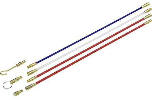 Cable Scout+ Mini Set 897-90003 HellermannTyton 1 Set | Multifunktionale Einziehstangen aus Fiberglas, 200 kg Zugkraft, fuer die professionelle Kabelinstallation, 1 Set
