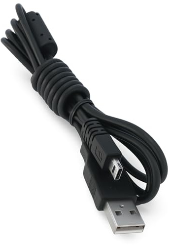HQRP Câble/Cordon USB pour Appareil Photo numérique Olympus FE-4000 / FE-4010 / FE-45 / FE-46 / FE-47 + HQRP Protecteur d'ecran LCD