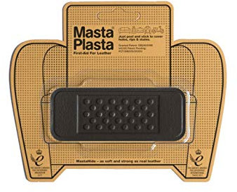 MastaPlasta Selbstklebende Premium Leder Reparatur Patch - Dunkelbraun Pflaster 10cm x 4cm. Sofortige Polsterung Qualität Patch für Sofas, Autositze, Jacken, DIY