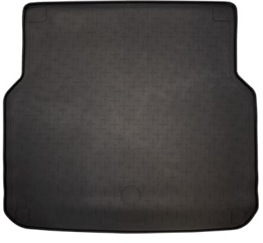 Travall Kofferraummatte Kompatibel mit Mercedes C-Class (2007-2011) Autospezifischer Kofferraumwanne Hundefreundlicher Kofferraumschutz wasserdichte Schwarze Gummi-Allwettermatten