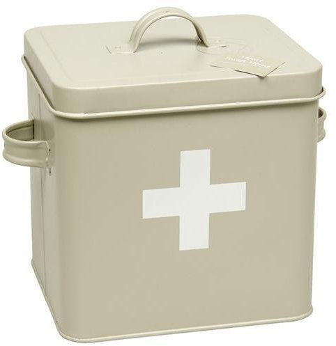 Vintage Retro Style First Aid Tin Box with Lid