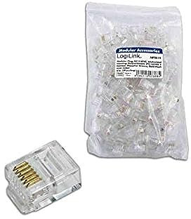 LogiLink Professional MP0019 RJ12 Stecker für Flachbandkabel