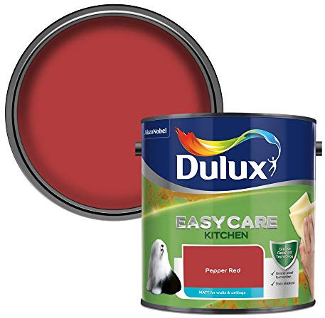 Dulux Easycare Kitchen Matt Emulsion Paint - Pepper Red - 2.5L
