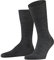 FALKE Herren Socken Airport M So Wolle Baumwolle einfarbig 1 Paar, Grau Dark Grey 3070, 41-42