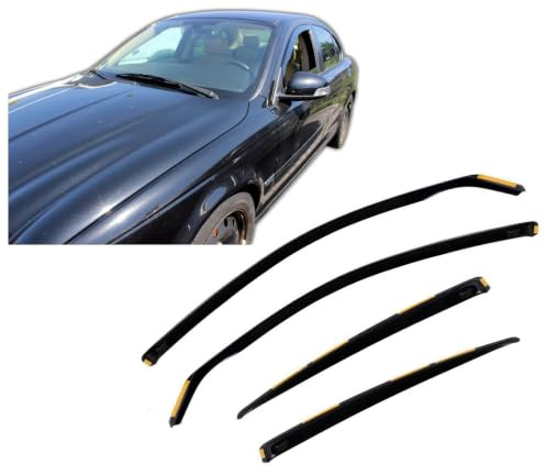 Heko Towequipe HEKO-18302 Windabweiser für Jaguar X-Type 2001-2008 4-Türer Limousine, 2-teilig