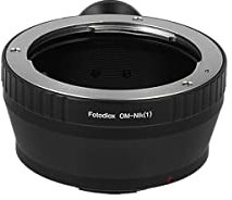 Fotodiox Lens Mount Adapter - Compatible with Olympus OM Zuiko Lens to fit Nikon 1-Series Cameras