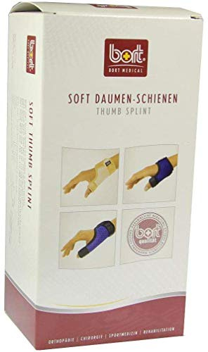 BORT Soft Daumenschiene plus L blau 1 St