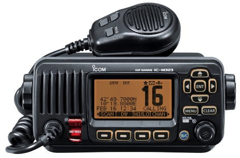 Icom - Electrónica náutica (Resistente al Agua, Radio), Color Negro