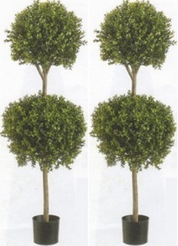 Silk Tree Warehouse Company Inc Due Alberi di bosso Artificiale da 142,2 cm in Vaso