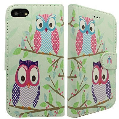 NWNK13 iPhone 4S Case, iPhone 4 Case Premium Pu Leather Flip Case Folio Book Case, Money Pouch Wallet Cover with Kick Stand green