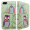 NWNK13 iPhone 4S Case, iPhone 4 Case Premium Pu Leather Flip Case Folio Book Case, Money Pouch Wallet Cover with Kick Stand green