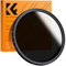 K&F Concept 46mm Variable ND2-ND400 Filters Adjustable Grey Filter Slim Fader ND with Microfibre Cleaning Cloth for Canon Nikon DSLR Camera (Nano-B Series)