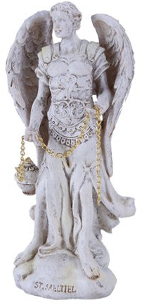Erzengel der Anbetung und Kontemplation, 12 cm hoch, Weiß