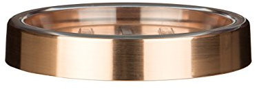 Premier Housewares Brillance Porte-Savon, Plastique, Rose Gold, 12 x 12 x 3 cm