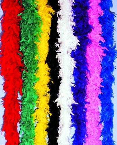 Federboa, gelb, 50 g, 180 cm Länge