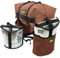 TrailMax Mittlere Satteltaschen für Trail-Fahrten; Isolierte Satteltaschen für Pferde; Satteltaschen mit Abnehmbarer Vorderradtasche; für Western- & Endurance-Sättel, Braun