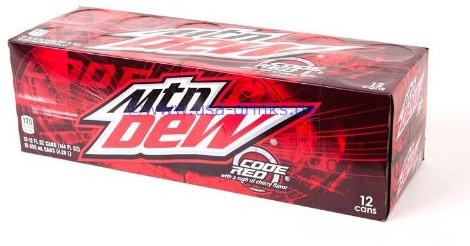 Mountain Dew Code Red 12oz (355mL) - 12pack