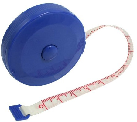 sourcing map Double Side 1,5 m 152,4 cm Fasern Glas Ausziehbares Maßband Blau de