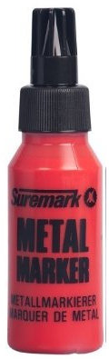 SureMark Metal Marker | Red | Single | Ballpoint Paint Marker
