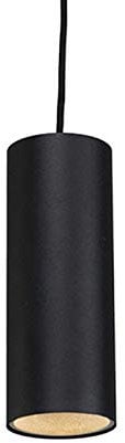 Qazqa - Design Design-Pendelleuchte I Pendellampe I Hängelampe I Pendellampe I Pendelleuchte I Lampe I Leuchte schwarz GU10 50mm - Tubo I Wohnzimmer I Schlafzimmer - Aluminium Zylinder - LED geeignet